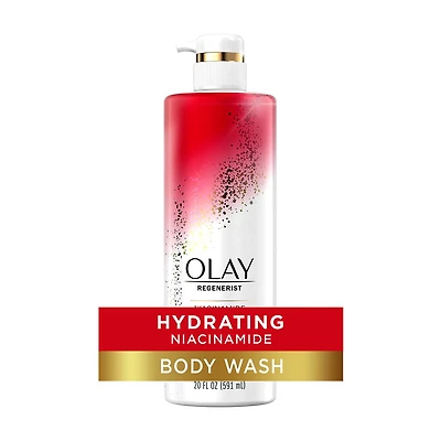 Olay Regenerist Hydrating Body Wash with Niacinamide, 20 fl oz, Pack of 4