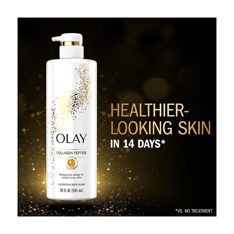 Olay Hydrating Body Wash with Collagen Peptide, 20 fl oz