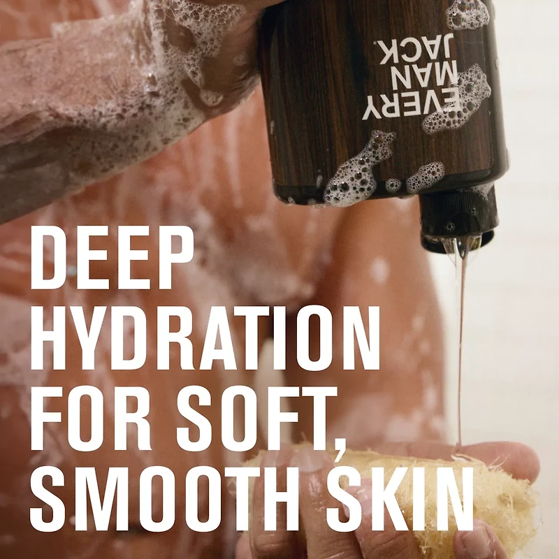 Every Man Jack Sandalwood Hydrating Body Wash for Men, Naturally Derived, 13.5 oz