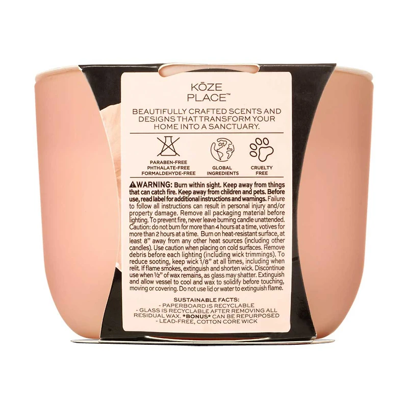 Koze Place Passionfruit & Hibiscus Scented Candle, 8 oz
