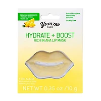Yumzee Care Hydrate + Boost AHA Rich Lip Mask, Pineapple, 0.35 oz