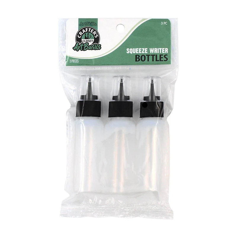 Crafter's Closet ArtBasics Squeeze Bottles, 3 ct