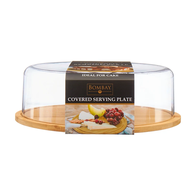 Bombay Bamboo Covered Serving Tray