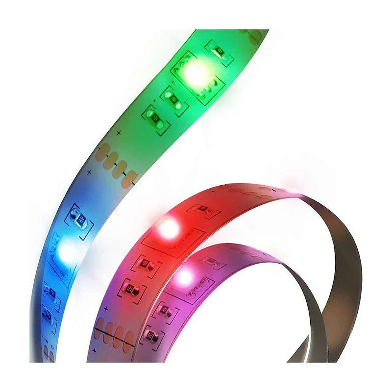 Xtreme Lit Sound Activated Multicolor LED Light Strip with Remote Control, 6.6 Feet