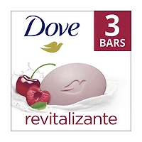 Dove Revitalizante Cherry & Chia Milk Bar Soap, 3.17 oz, 3 ct