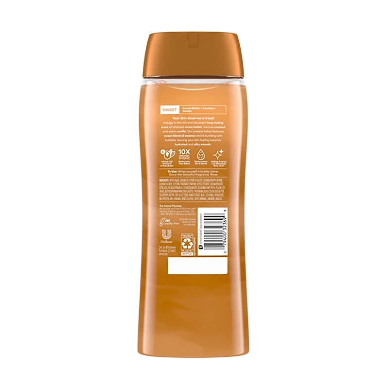 Suave Essentials Cocoa Butter & Shea Gentle Body Wash, 18 fl oz