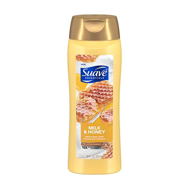 Suave Milk & Honey Gentle Body Wash, 18 fl oz