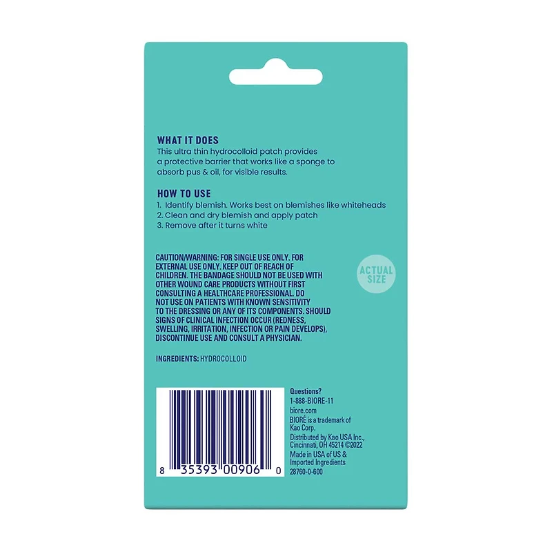 Biore Day or Night Blemish Patches, 12 ct