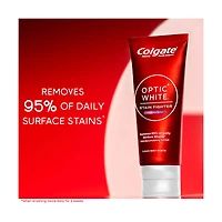 Colgate Optic White Stain Fighter Sensitivity Relief Toothpaste, Clean Mint, 4.2 oz