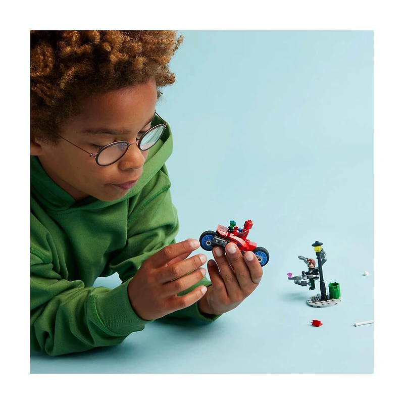 Lego Marvel Spider-Man vs Doc Ock Motorcycle Chase Set, 77 pcs