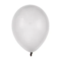 Silver Metallic Latex Balloons, 13 in, 1 ct