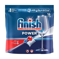 Finish Powerball Dishwasher Detergent Tabs - Power, 18 ct