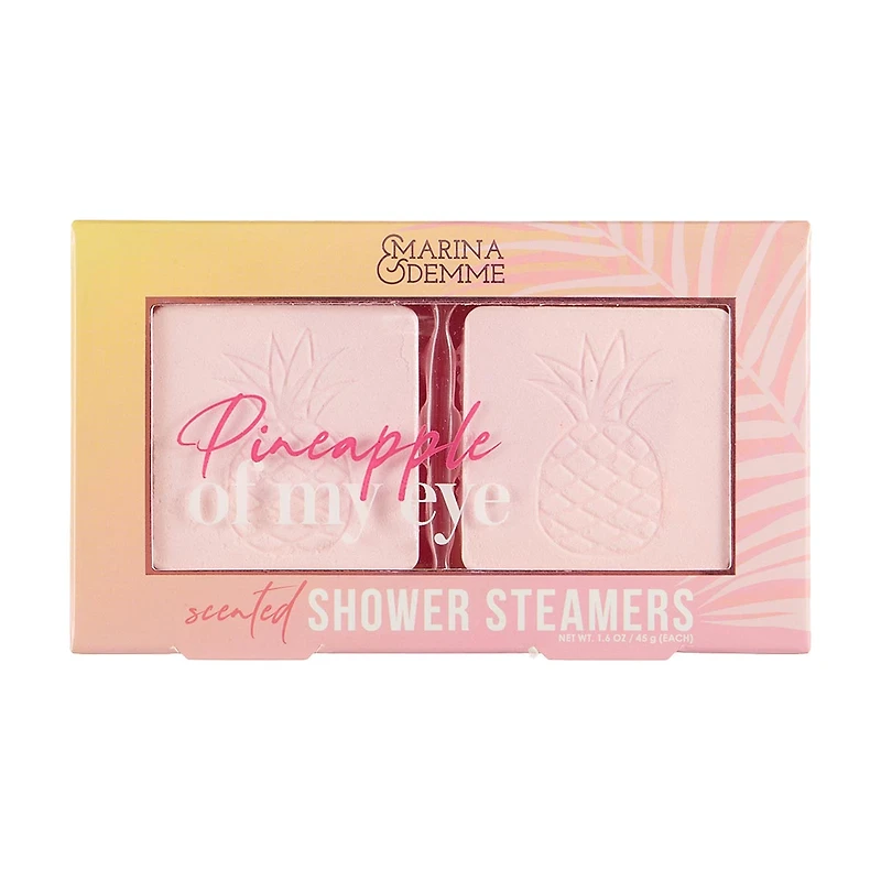 Marina & Demme Scented Shower Steamer, Pineapple, 2 pk