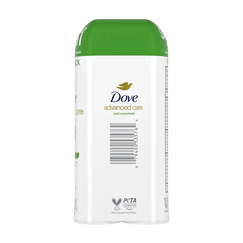 Dove Advanced Care Antiperspirant Cool Essentials, 2.6 oz, 2 Count
