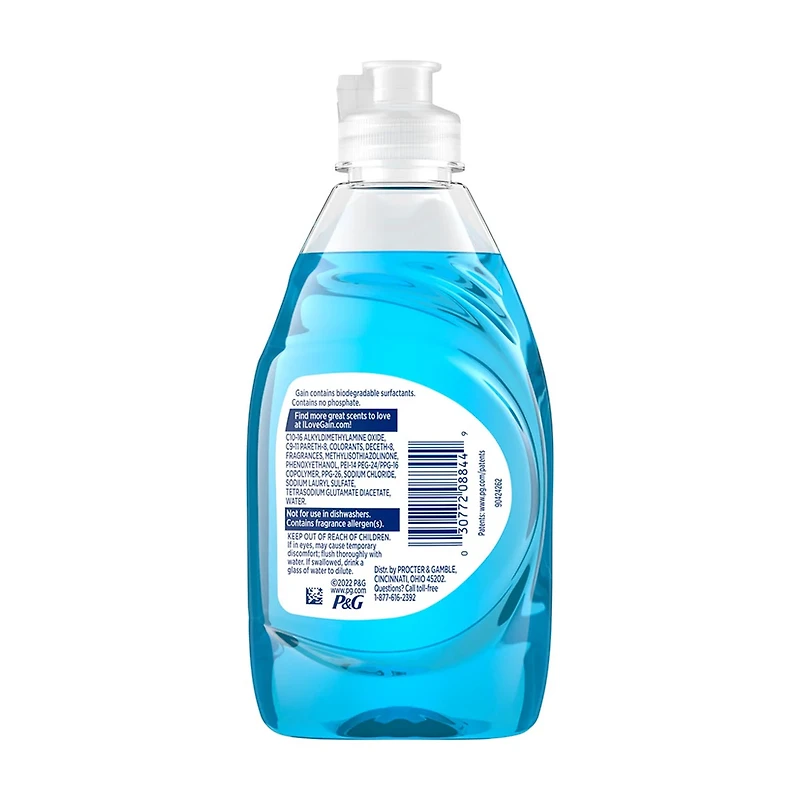 Gain Ultra + Bleach Alternative Dish Soap, Dishwashing Liquid, Honey Berry Hula