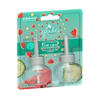 Glade Plugins Scented Oil Refill - Stay Cool Watermelon Scent, 0.67 oz - 2 ct