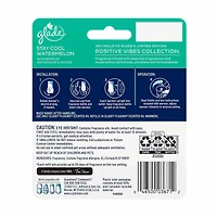 Glade Plugins Scented Oil Refill - Stay Cool Watermelon Scent, 0.67 oz - 2 ct