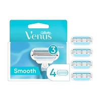 Gillette Venus Smooth Women's Razor Blade Refills, 4 ct