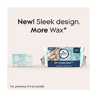 Glade Single Wick Candle, Sky & Sea Salt Scent, 8.16 oz, 2 pk