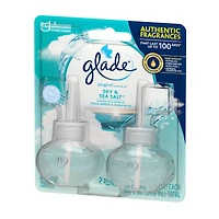 Glade PlugIns Scented Oil Air Freshener Refills - Sky & Sea Salt, 0.67 oz - 2 ct
