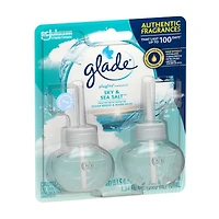 Glade PlugIns Scented Oil Air Freshener Refills - Sky & Sea Salt, 0.67 oz - 2 ct