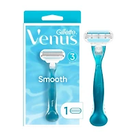Gillette Venus Smooth Women's Razor Handle with 3 Blade Cartridge