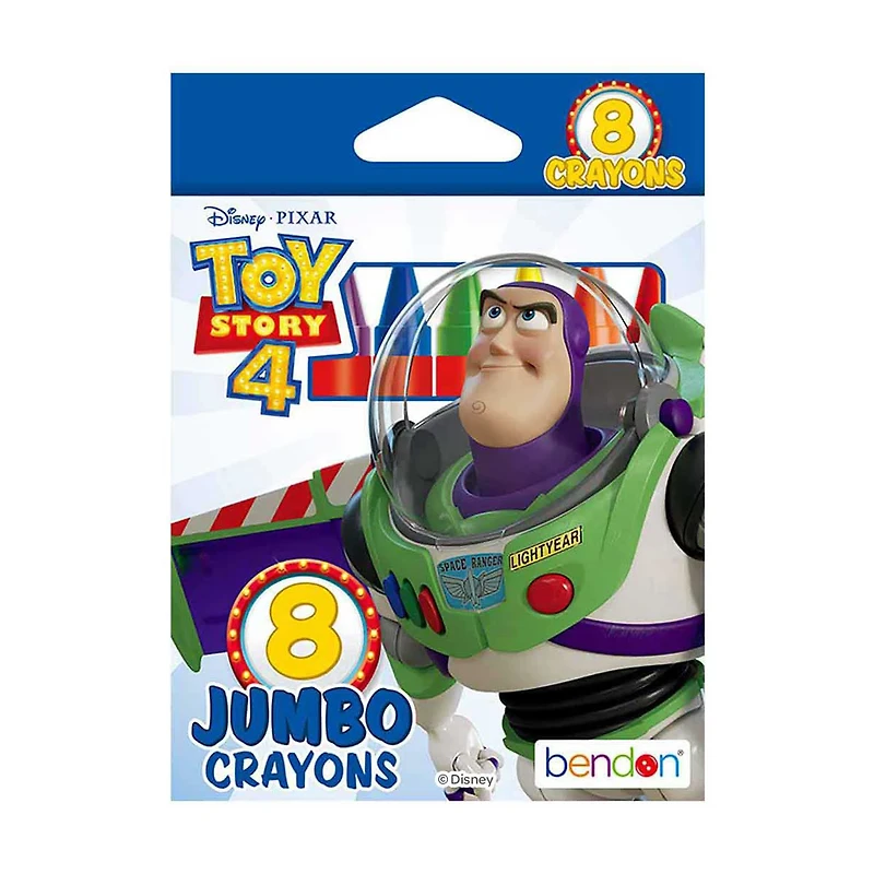 Bendon Disney Pixar Toy Story 4 Jumbo Crayons, Pack of 8
