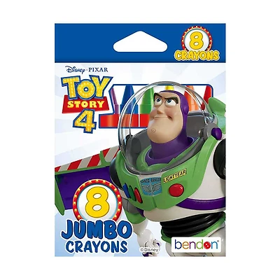 Bendon Disney Pixar Toy Story 4 Jumbo Crayons, Pack of 8