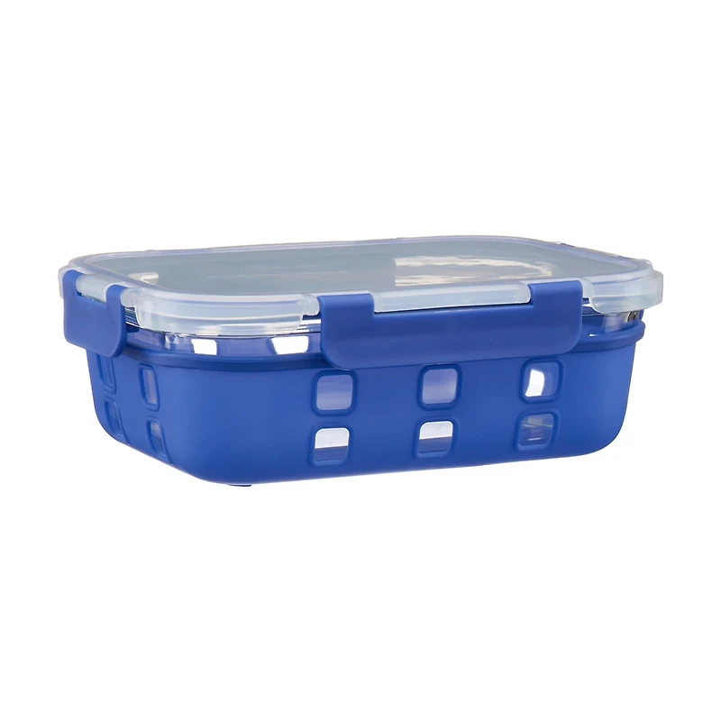 Food Storage Container with Snap-on Lid, Silicone