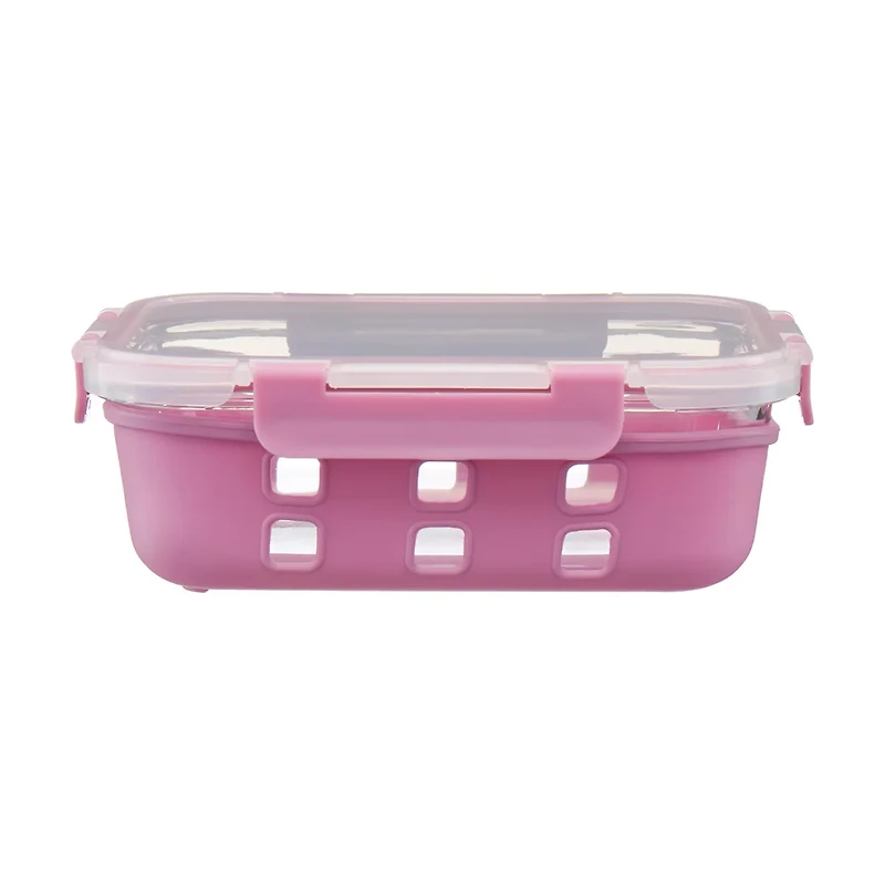 Food Storage Container with Snap-on Lid, Silicone