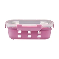 Food Storage Container with Snap-on Lid, Silicone