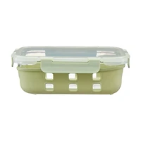 Food Storage Container with Snap-on Lid, Silicone