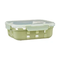 Food Storage Container with Snap-on Lid, Silicone
