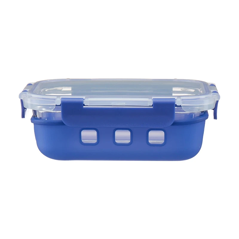 Food Storage Container with Snap-on Lid, Silicone, 21.6 oz