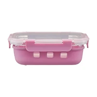 Food Storage Container with Snap-on Lid, Silicone, 21.6 oz
