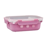 Food Storage Container with Snap-on Lid, Silicone, 21.6 oz