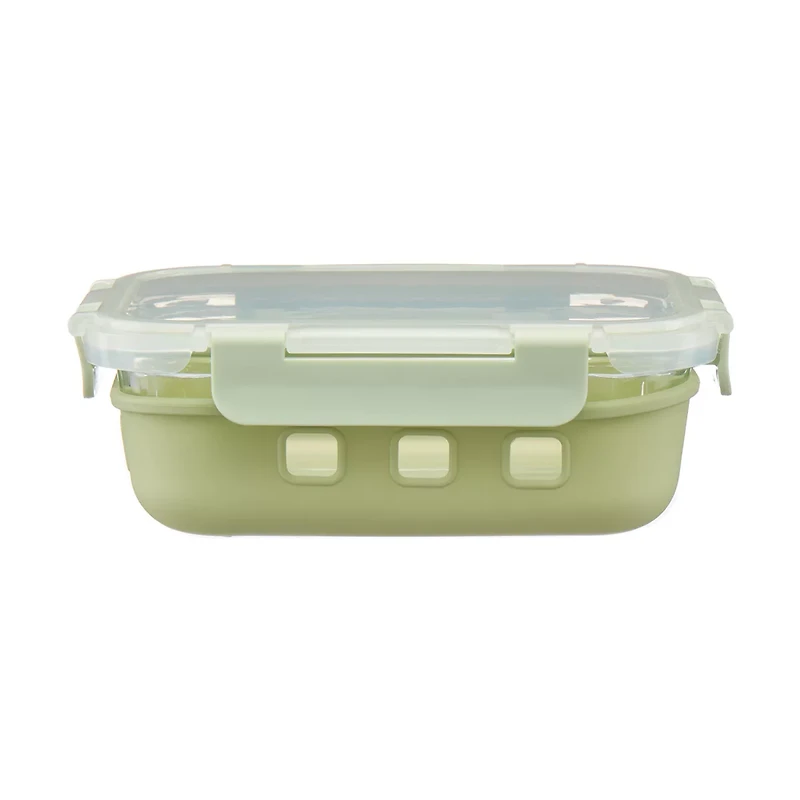 Food Storage Container with Snap-on Lid, Silicone, 21.6 oz