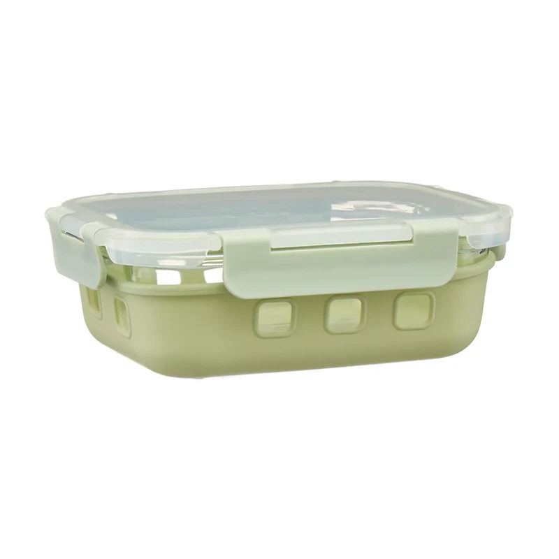 Food Storage Container with Snap-on Lid, Silicone, 21.6 oz