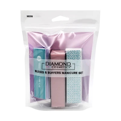 Diamond Cosmetics Blocks and Buffers Manicure Set