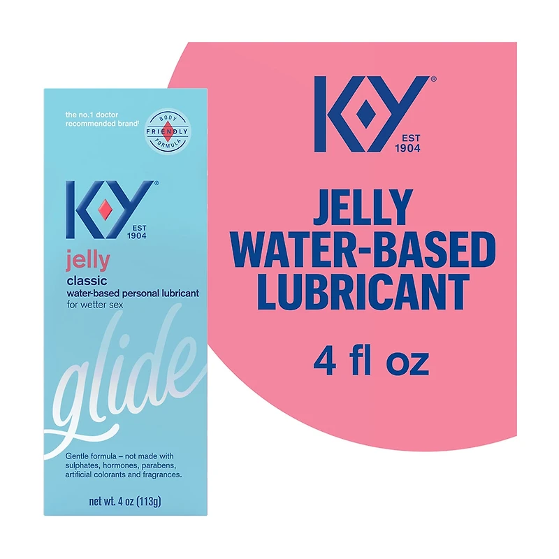 KY Jelly Classic Water-based Personal Lubricant, 4 fl oz