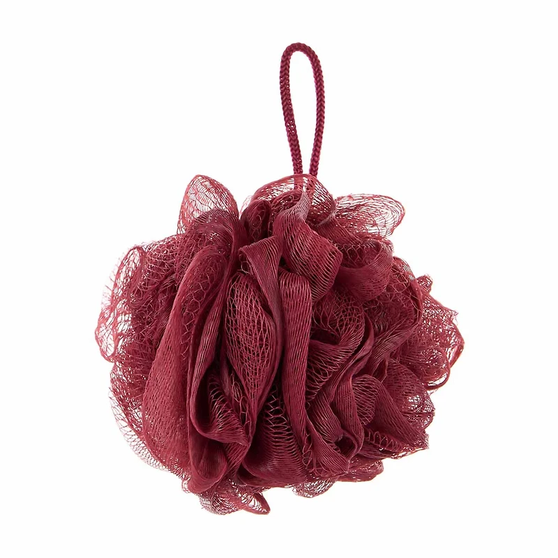 Bath Loofah Sponge, Burgundy