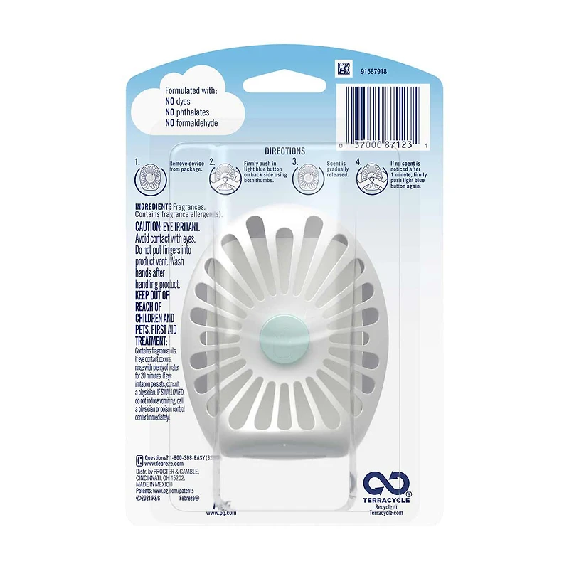 Febreze Small Spaces Air Freshener with Gain - Moonlight Breeze, 0.25 fl oz