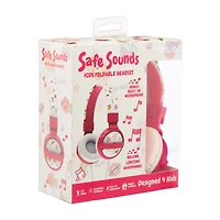 Gabba Goods Safe Sounds Kids Foldable Headset, Pink