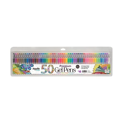 Doodle Fun Premium Gel Pens, 50 ct