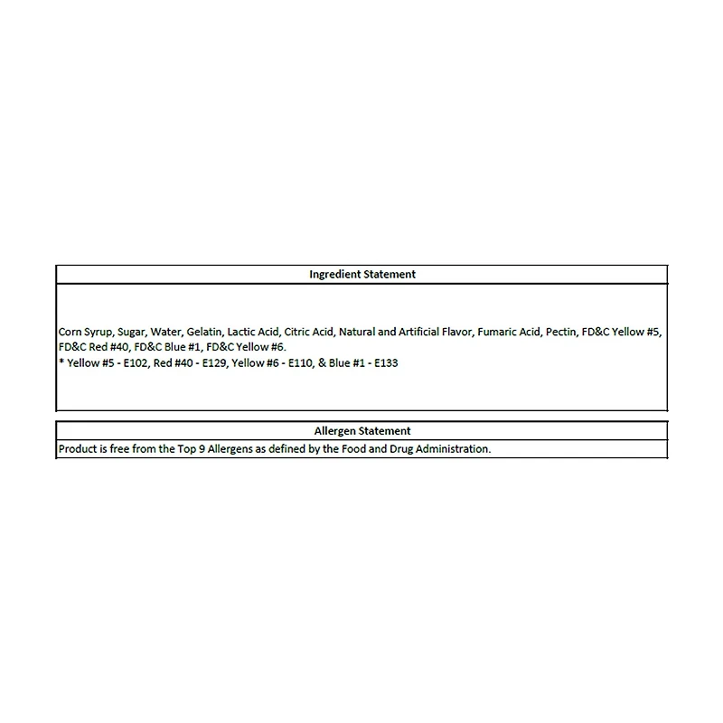 Albanese Sour 12 Flavor Gummi Bears, 7 oz.