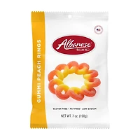 Albanese Gummi Peach Rings, 7 oz,