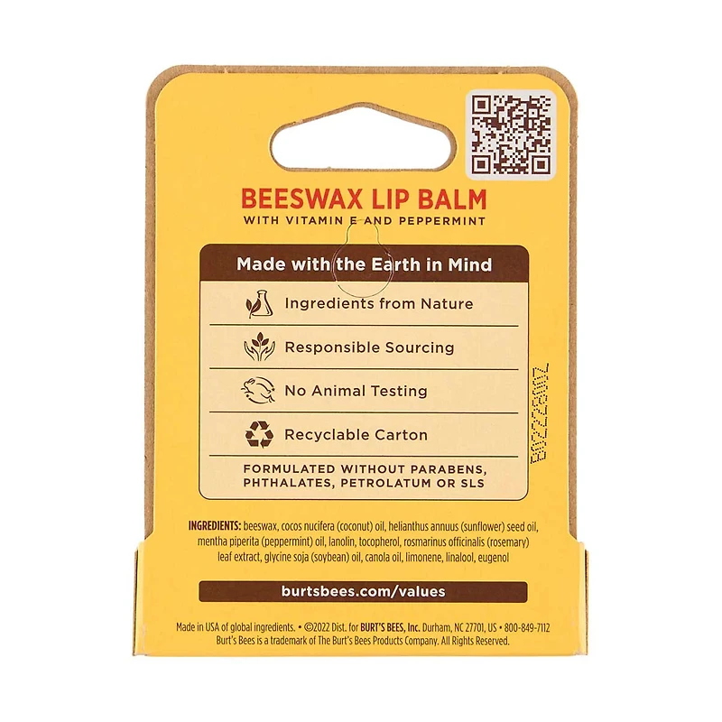 Burt's Bees Lip Balm, Unscented