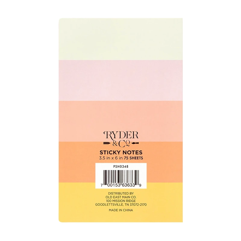 Ryder & Co List Pad, Health Tracker