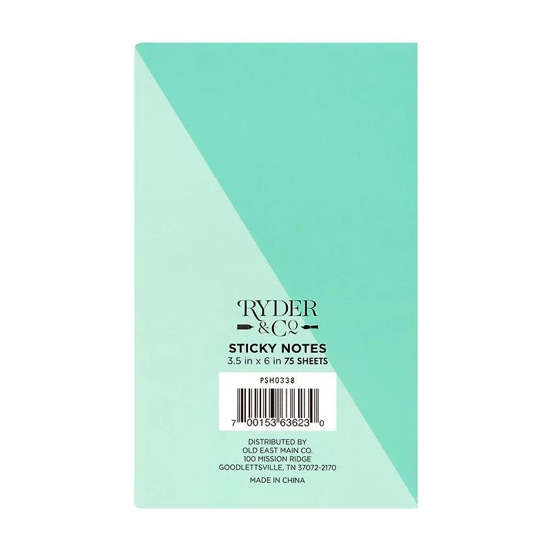 Ryder & Co List Pad, Budget