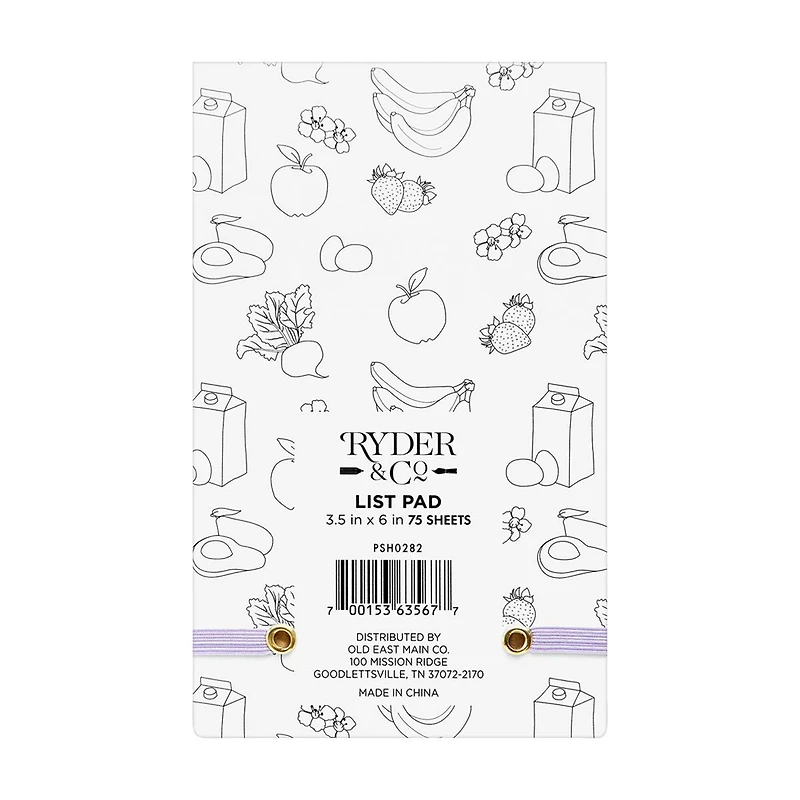Ryder & Co List Pad, To Do List